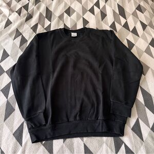 Men’s Zara Black Crewneck Sweater size Large